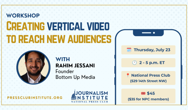 Workshop: Creating vertical video to reach new audiences